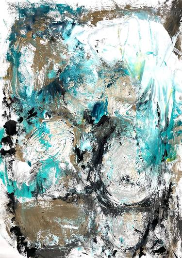 Original Abstract Expressionism Abstract Painting by Christel Haag