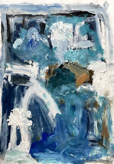 Original Abstract Expressionism Abstract Painting by Christel Haag