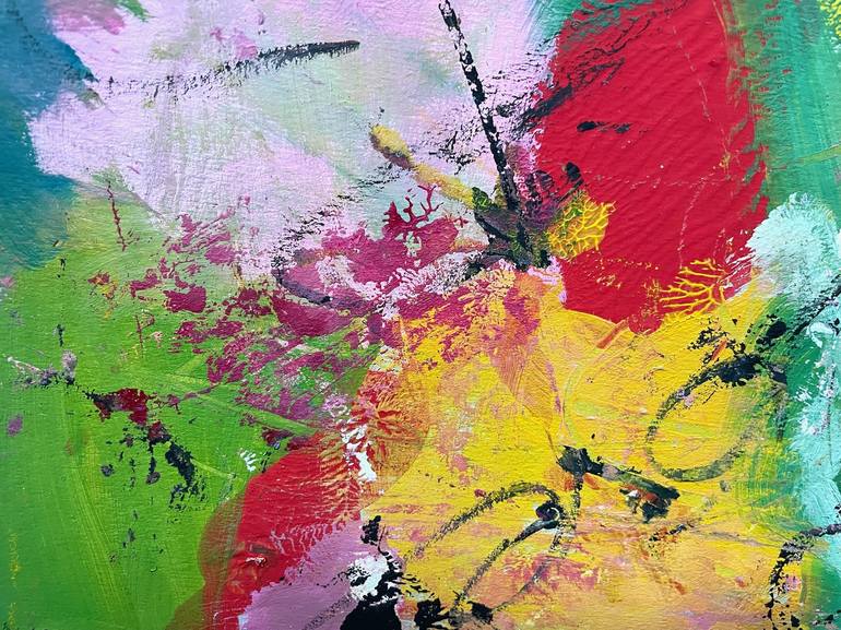 Original Abstract Expressionism Abstract Painting by Christel Haag