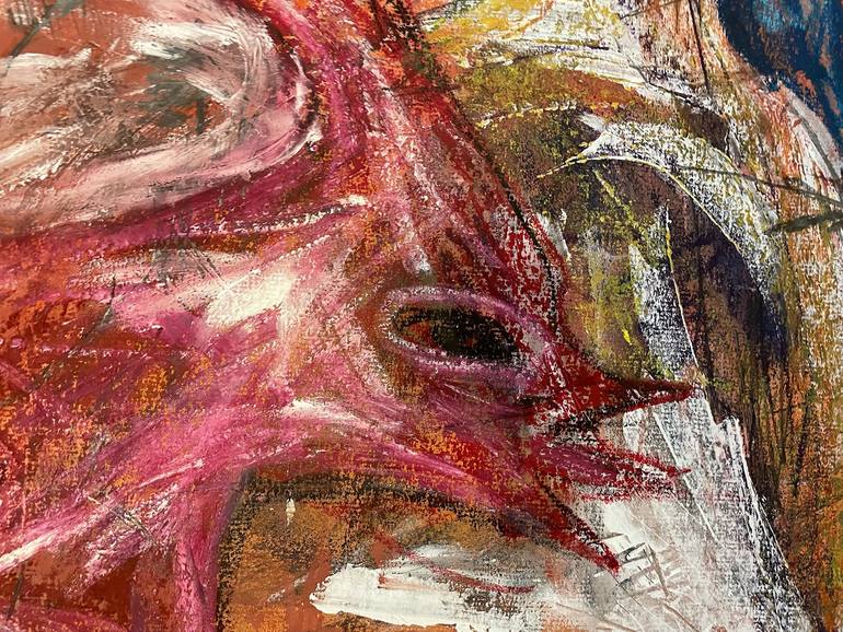 Original Abstract Expressionism Abstract Painting by Christel Haag