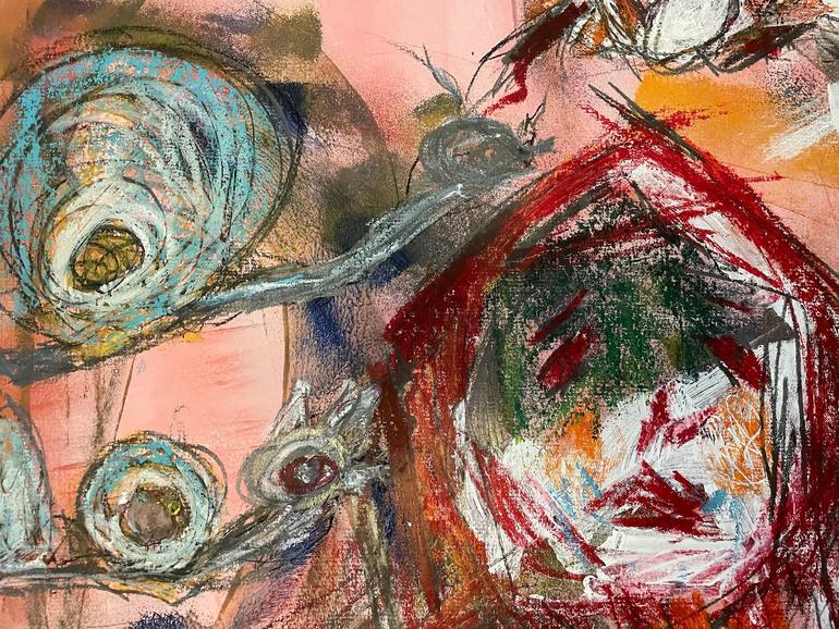 Original Abstract Expressionism Abstract Painting by Christel Haag