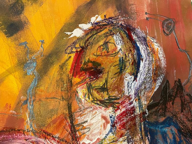 Original Abstract Expressionism Abstract Painting by Christel Haag