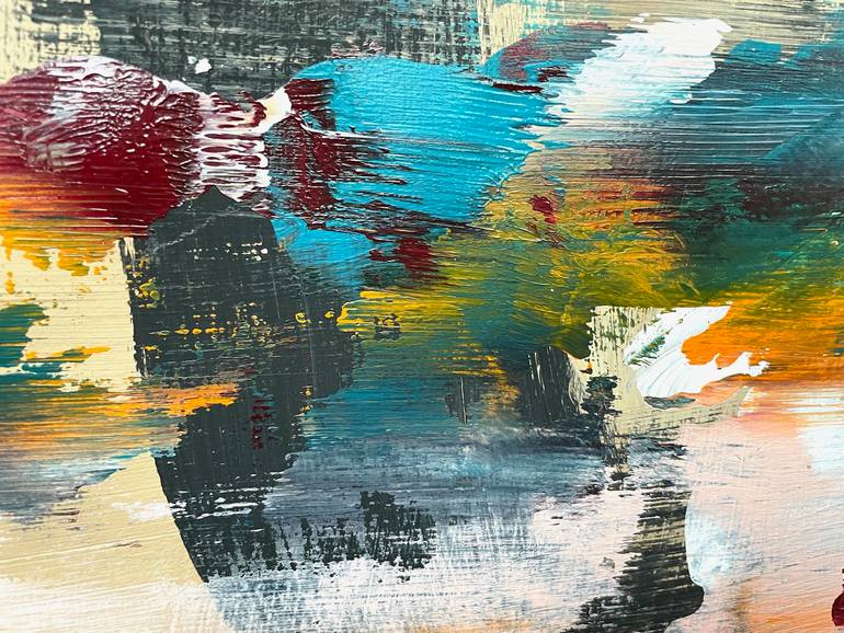 Original Abstract Expressionism Abstract Painting by Christel Haag