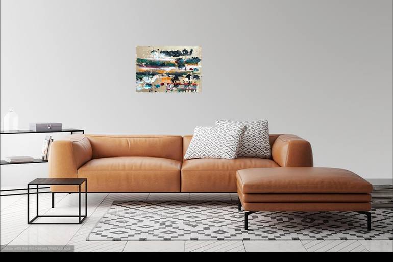 Original Abstract Expressionism Abstract Painting by Christel Haag