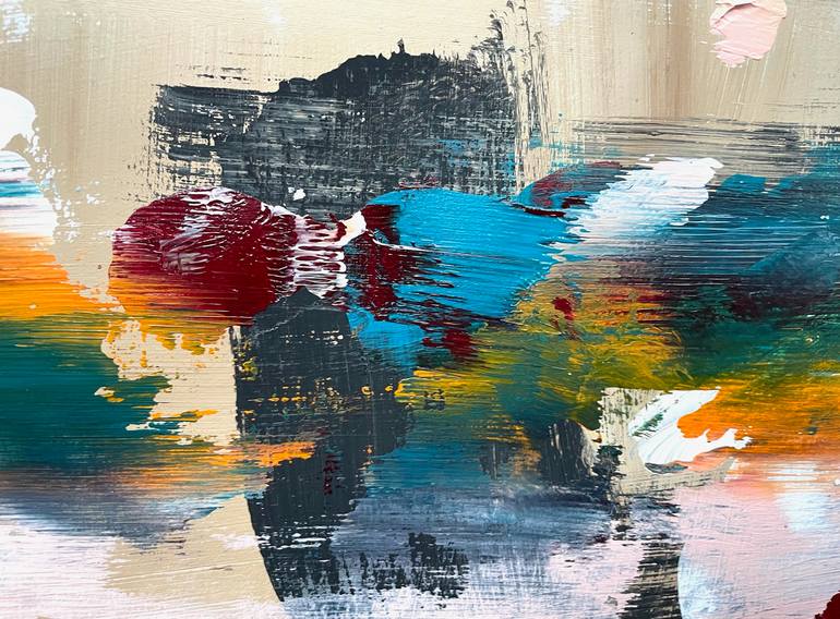 Original Abstract Expressionism Abstract Painting by Christel Haag