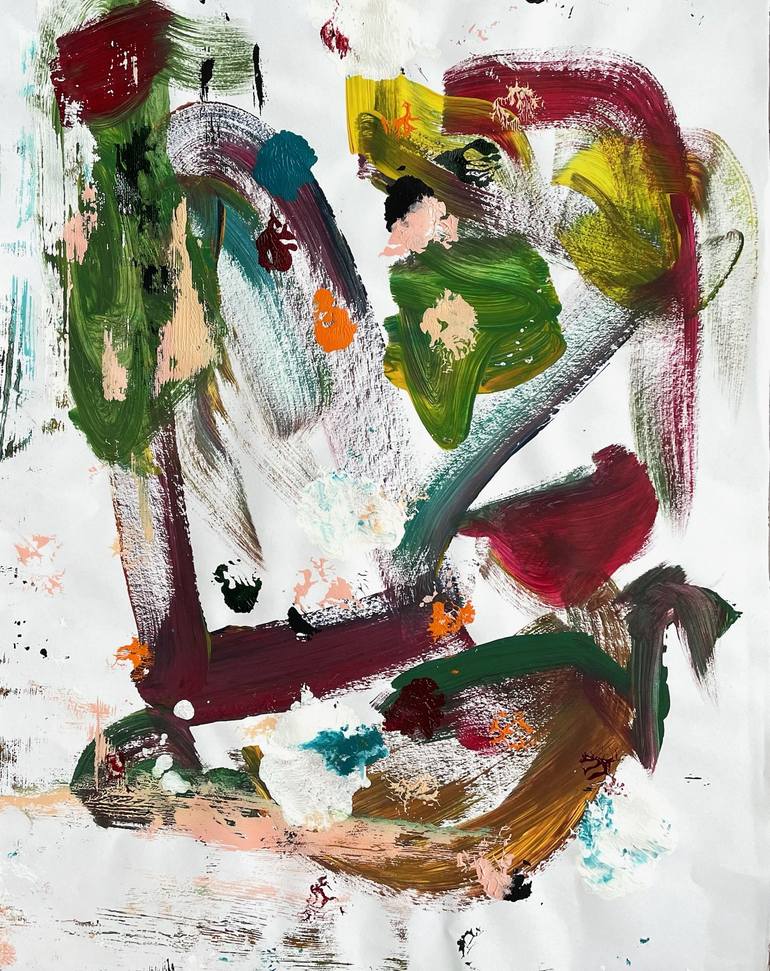 Print of Abstract Expressionism Abstract Paintings by Christel Haag