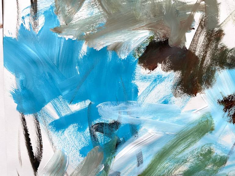 Original Abstract Expressionism Abstract Painting by Christel Haag