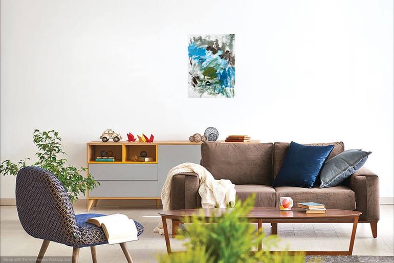 Original Abstract Expressionism Abstract Painting by Christel Haag