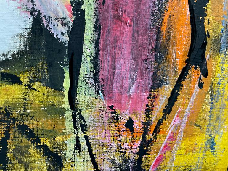 Original Abstract Expressionism Abstract Painting by Christel Haag