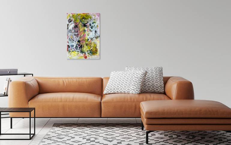 Original Abstract Expressionism Abstract Painting by Christel Haag
