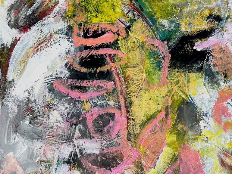 Original Abstract Expressionism Abstract Painting by Christel Haag