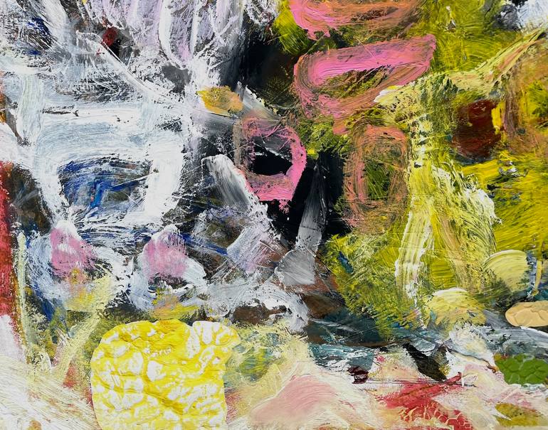 Original Abstract Expressionism Abstract Painting by Christel Haag