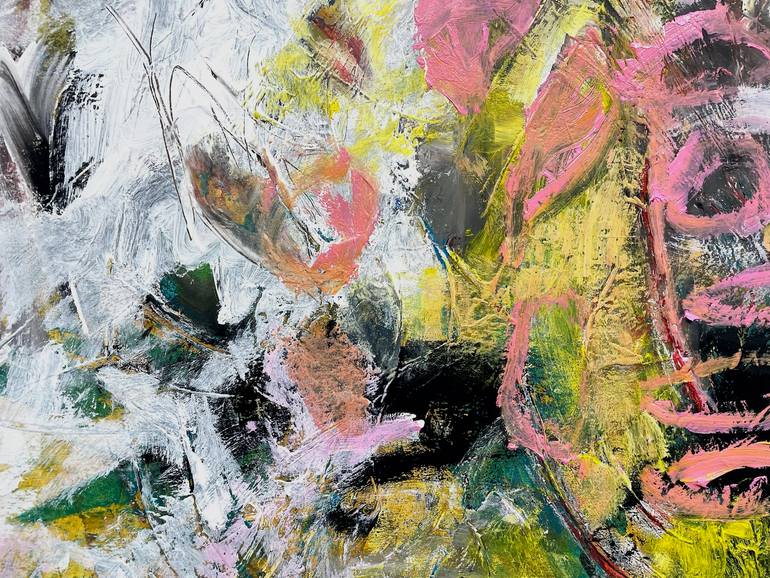 Original Abstract Expressionism Abstract Painting by Christel Haag