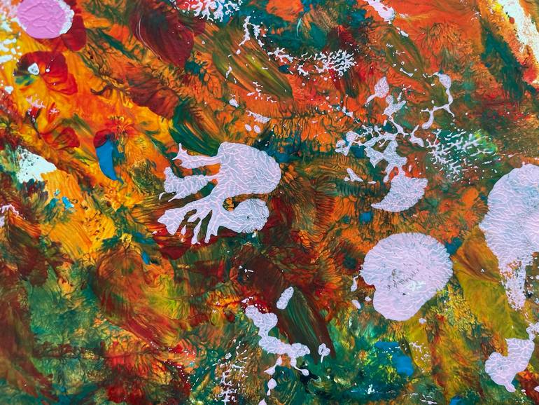 Original Abstract Expressionism Abstract Painting by Christel Haag