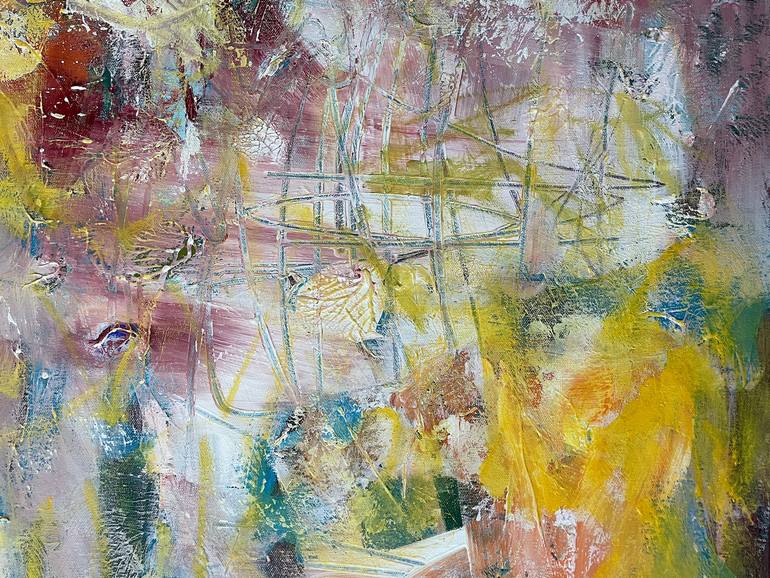 Original Abstract Expressionism Abstract Painting by Christel Haag