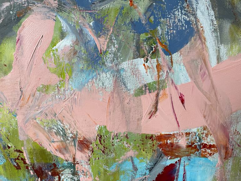Original Abstract Expressionism Abstract Painting by Christel Haag
