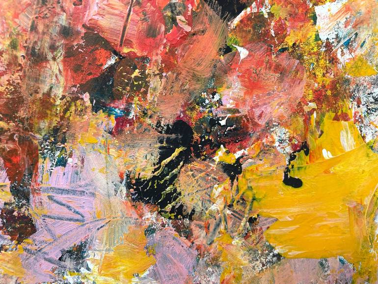 Original Abstract Expressionism Abstract Painting by Christel Haag