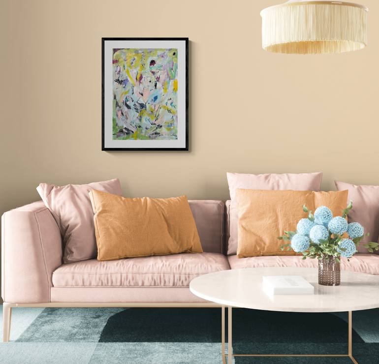 Original Abstract Expressionism Abstract Painting by Christel Haag