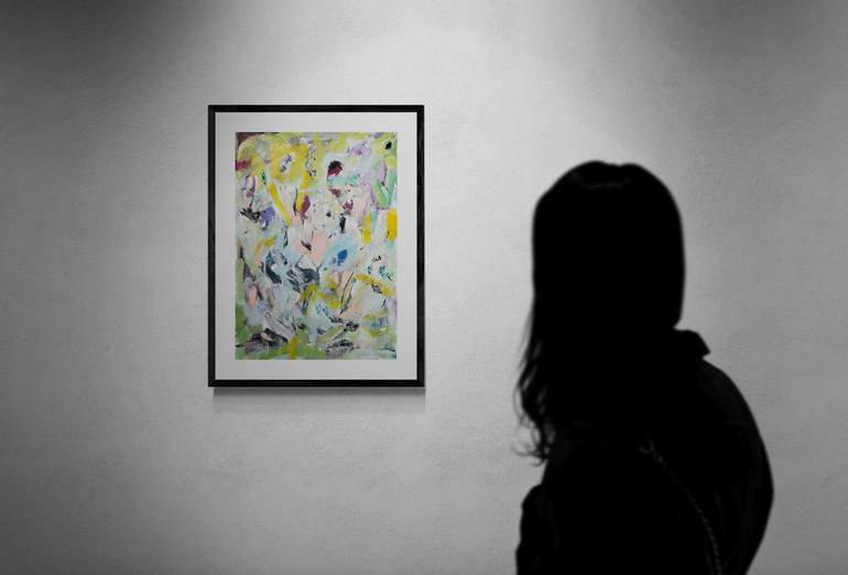 Original Abstract Expressionism Abstract Painting by Christel Haag