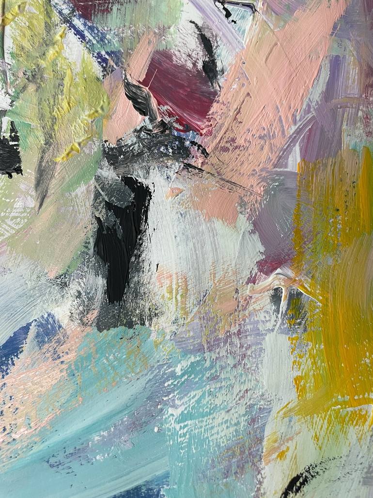 Original Abstract Expressionism Abstract Painting by Christel Haag