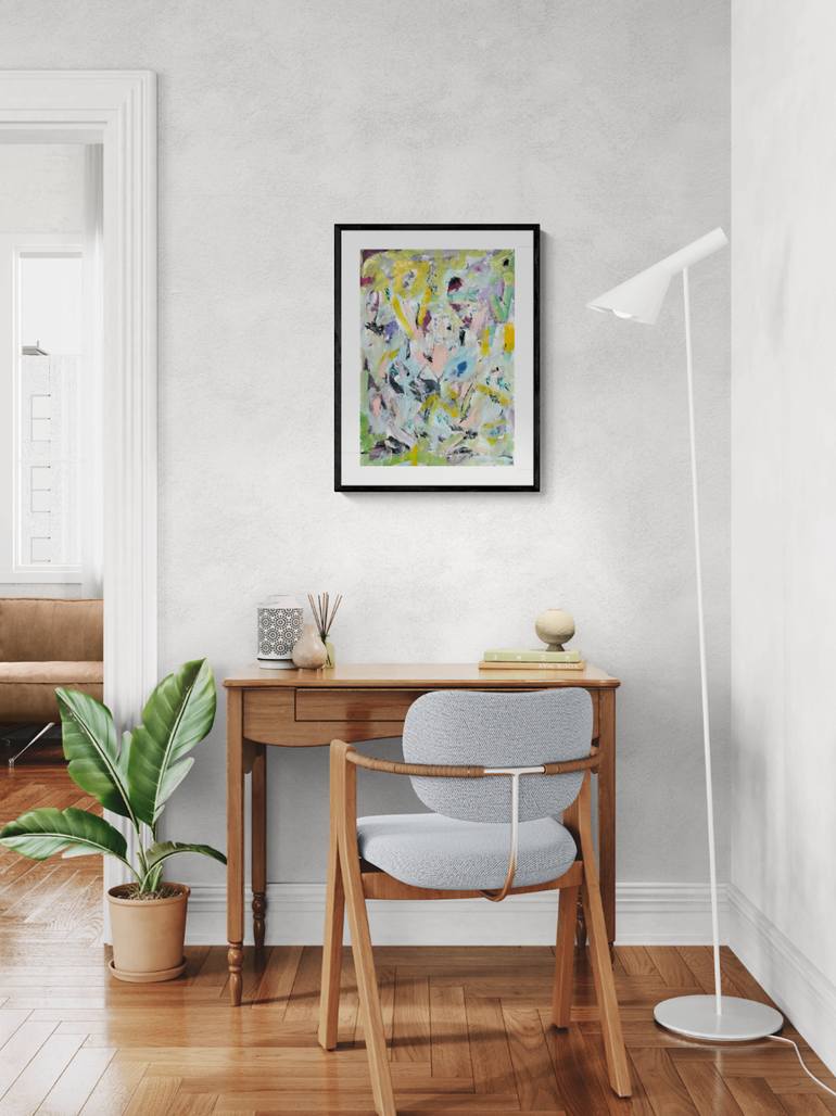 Original Abstract Expressionism Abstract Painting by Christel Haag
