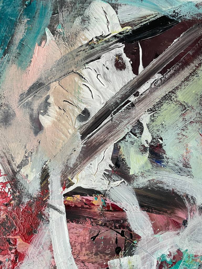 Original Abstract Expressionism Abstract Painting by Christel Haag