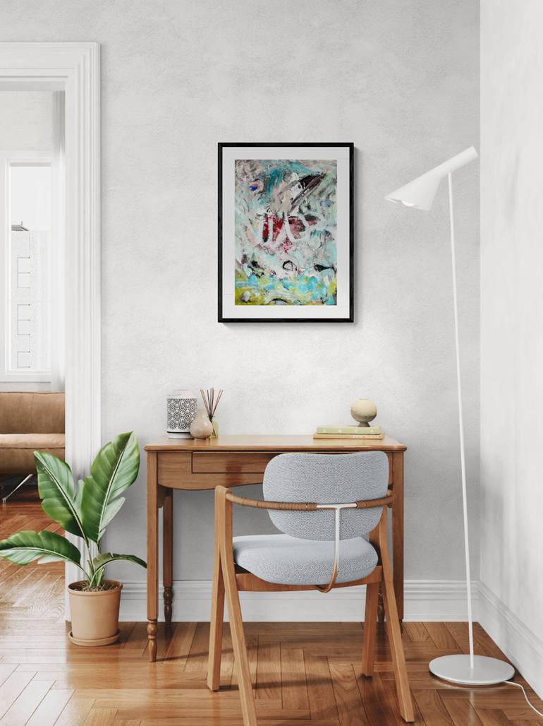 Original Abstract Expressionism Abstract Painting by Christel Haag