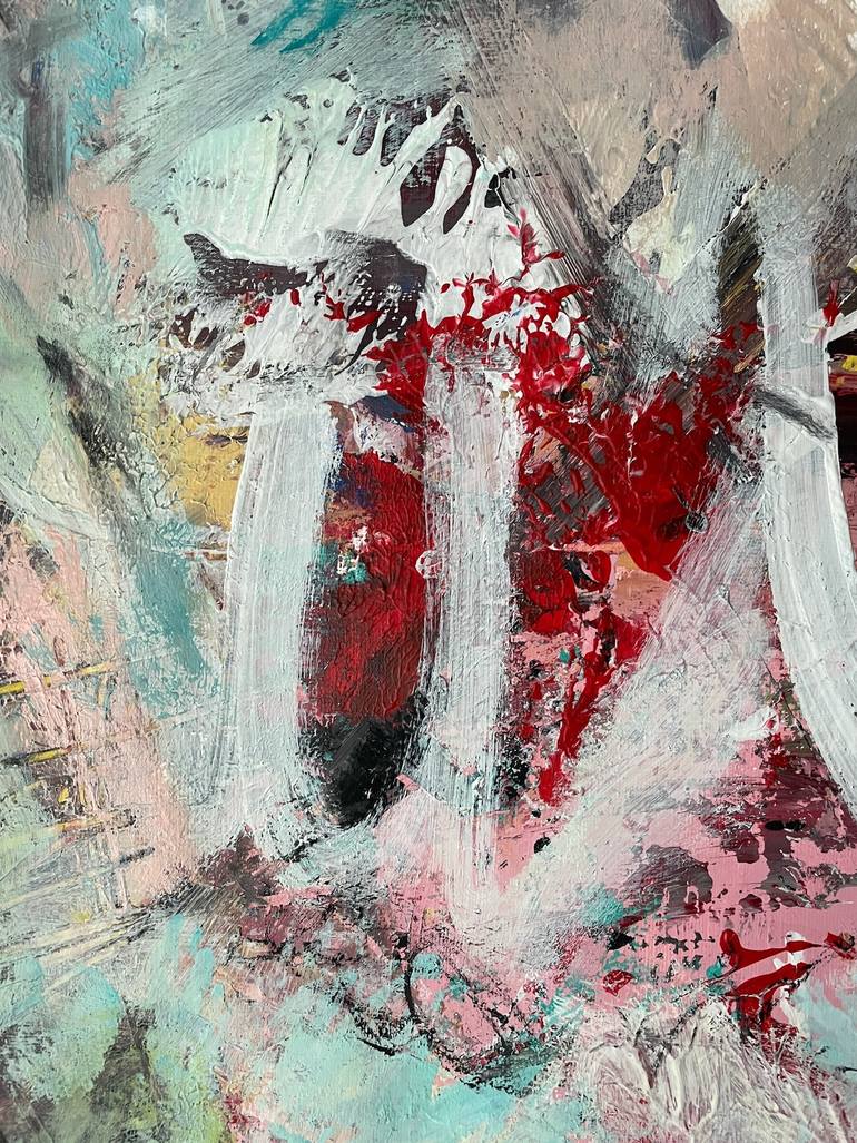 Original Abstract Expressionism Abstract Painting by Christel Haag