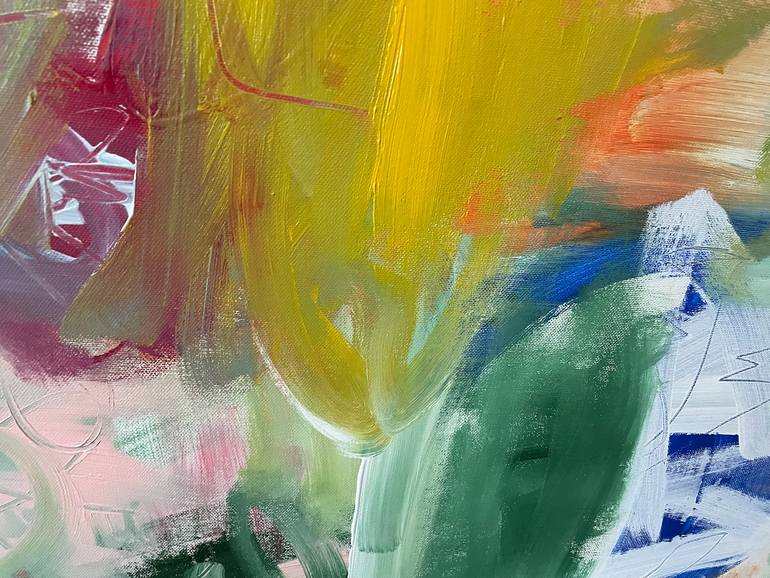 Original Abstract Expressionism Abstract Painting by Christel Haag