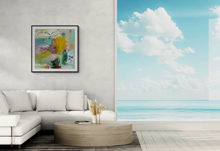 Original Abstract Expressionism Abstract Painting by Christel Haag