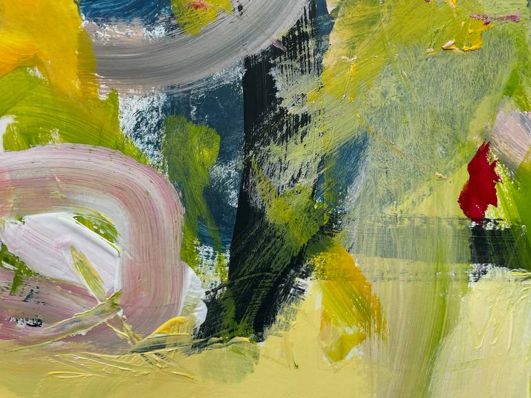 Original Abstract Expressionism Abstract Painting by Christel Haag