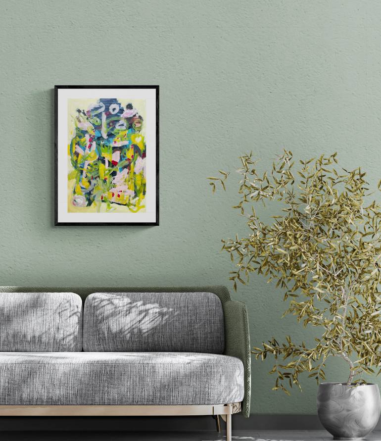 Original Abstract Expressionism Abstract Painting by Christel Haag