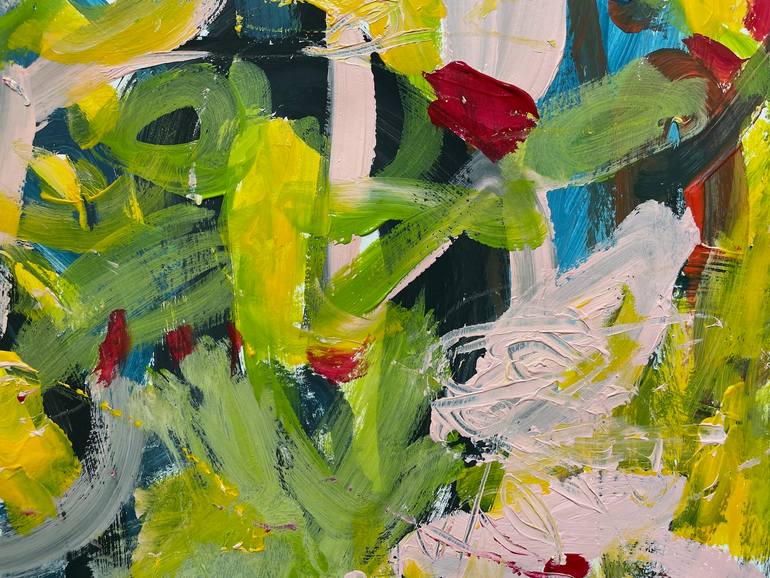 Original Abstract Expressionism Abstract Painting by Christel Haag