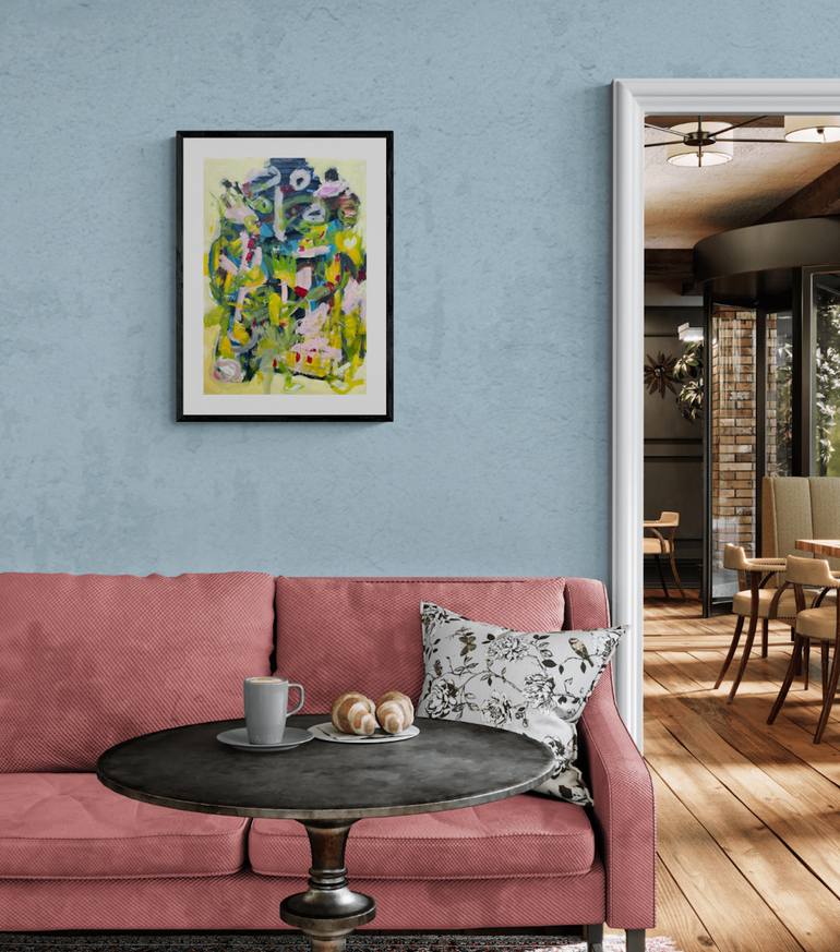 Original Abstract Expressionism Abstract Painting by Christel Haag