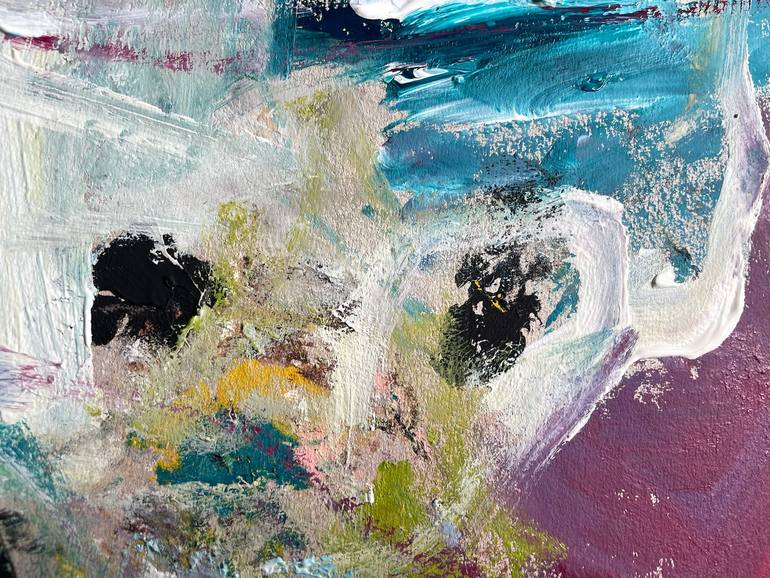 Original Abstract Expressionism Abstract Painting by Christel Haag