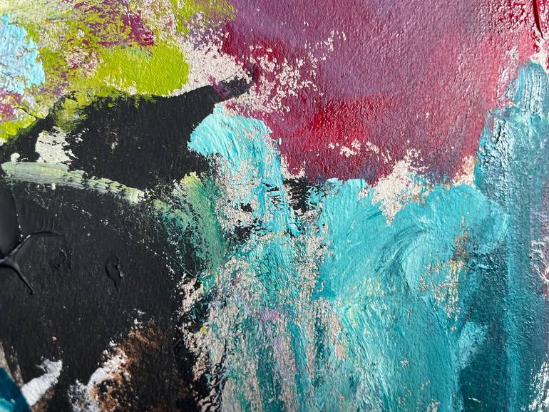 Original Abstract Expressionism Abstract Painting by Christel Haag