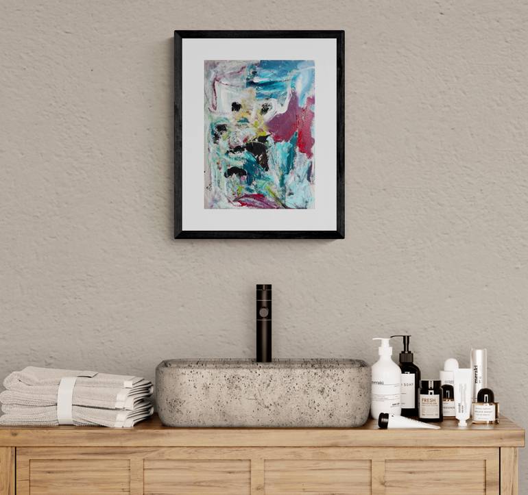 Original Abstract Expressionism Abstract Painting by Christel Haag