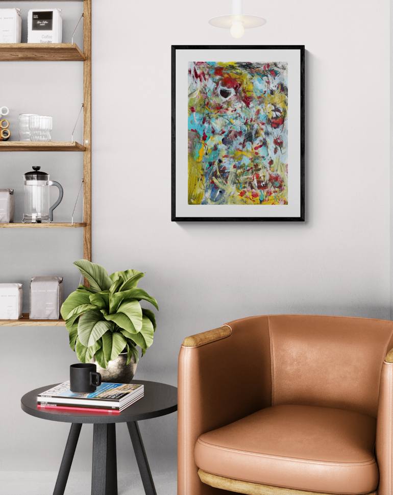 Original Abstract Expressionism Abstract Painting by Christel Haag