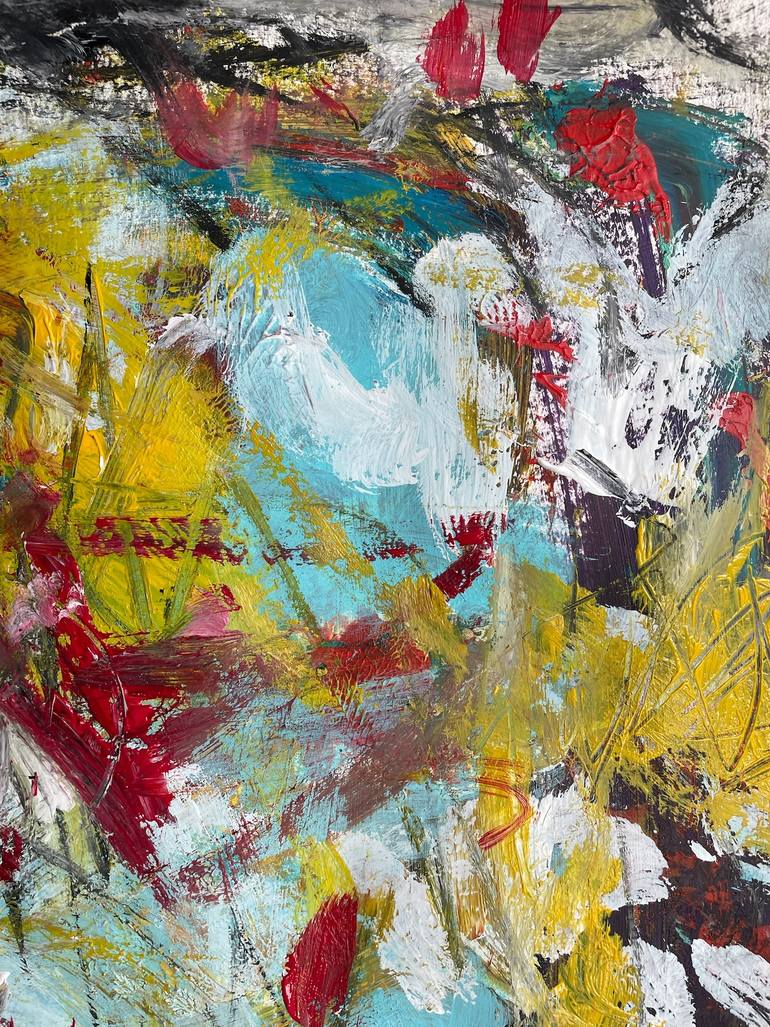 Original Abstract Expressionism Abstract Painting by Christel Haag