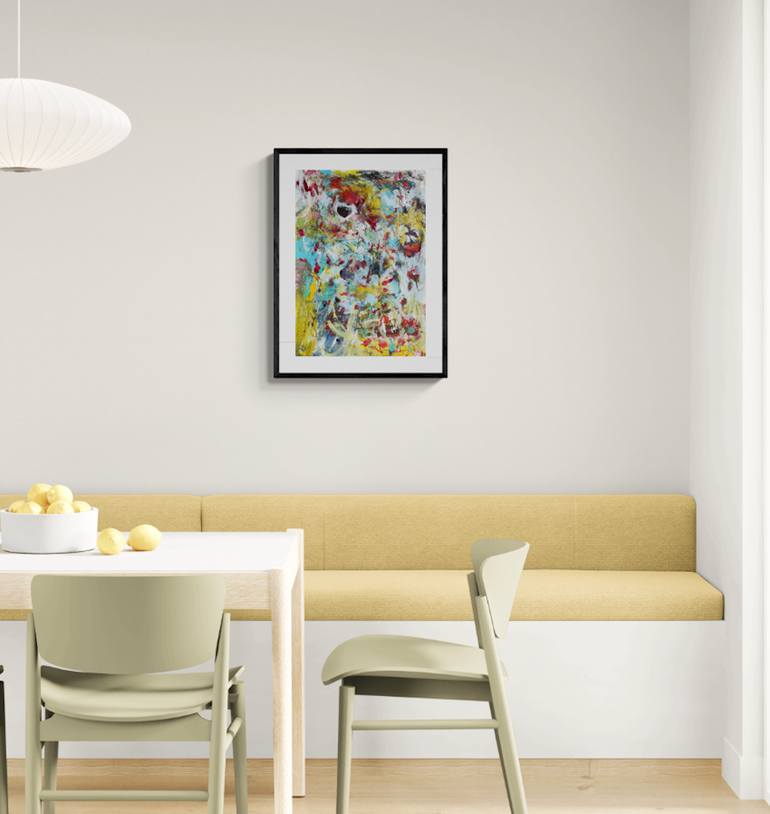 Original Abstract Expressionism Abstract Painting by Christel Haag