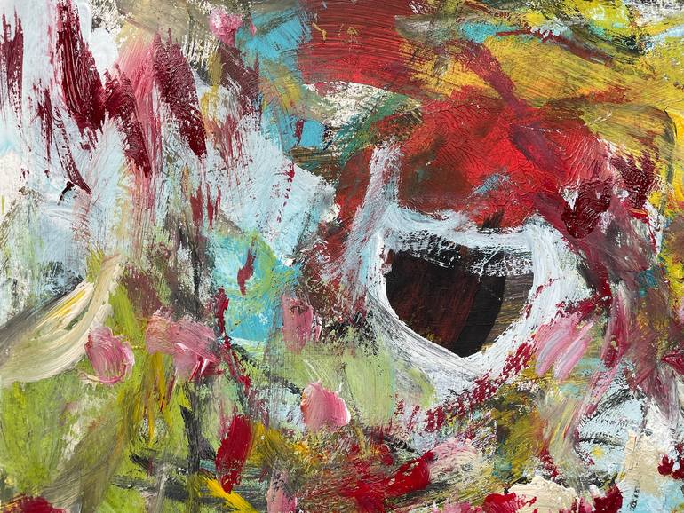 Original Abstract Expressionism Abstract Painting by Christel Haag