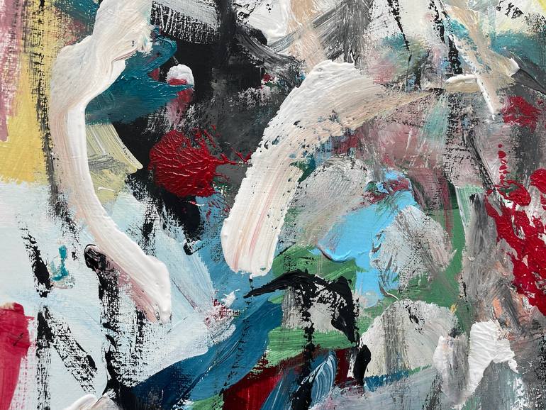Original Abstract Expressionism Abstract Painting by Christel Haag