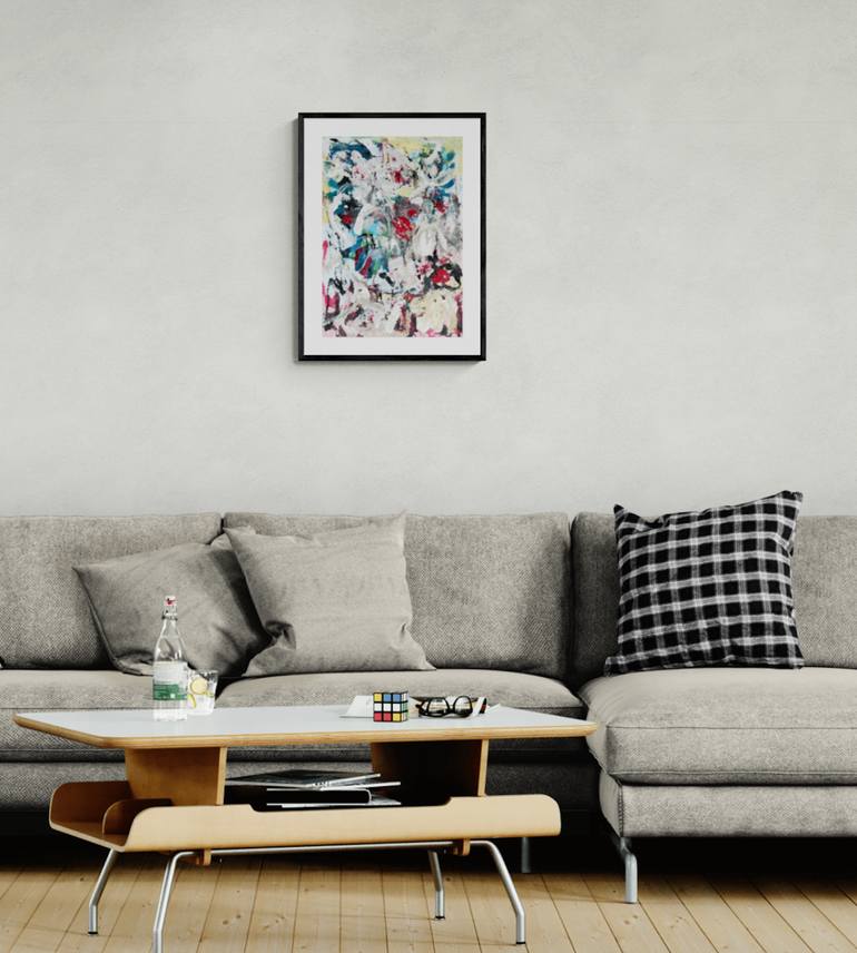 Original Abstract Expressionism Abstract Painting by Christel Haag
