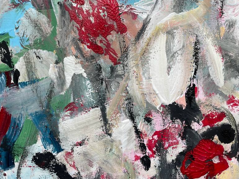 Original Abstract Expressionism Abstract Painting by Christel Haag