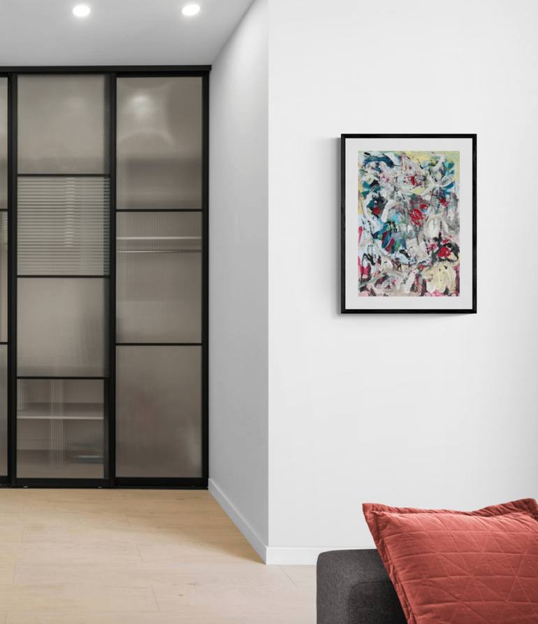 Original Abstract Expressionism Abstract Painting by Christel Haag