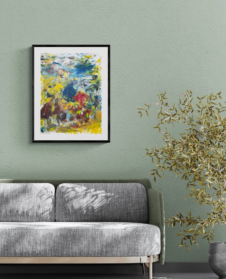 Original Abstract Expressionism Abstract Painting by Christel Haag