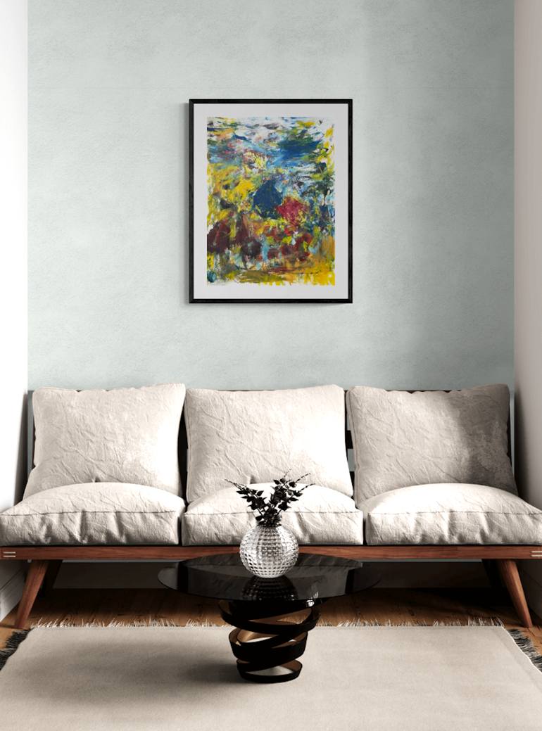 Original Abstract Expressionism Abstract Painting by Christel Haag