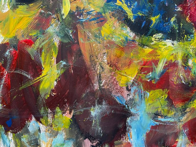 Original Abstract Expressionism Abstract Painting by Christel Haag