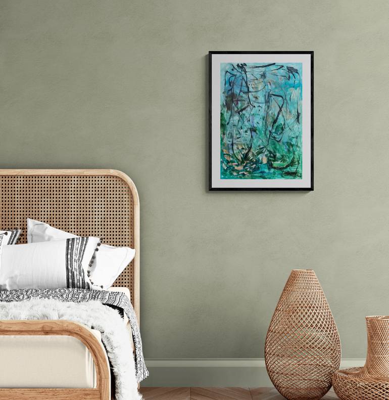 Original Abstract Floral Painting by Christel Haag