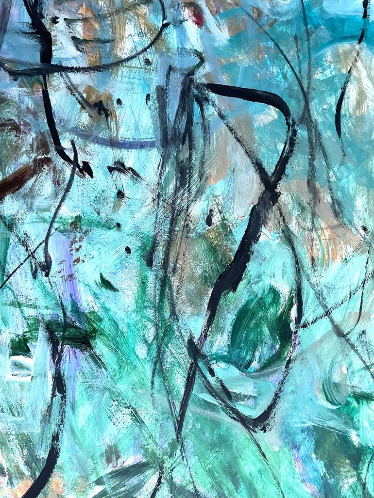 Original Abstract Floral Painting by Christel Haag